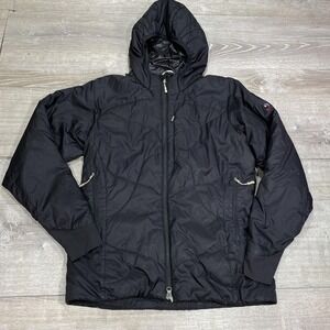 North Face Summit Series Jacket Womens Medium‎ Black Hooded Insulated Winter